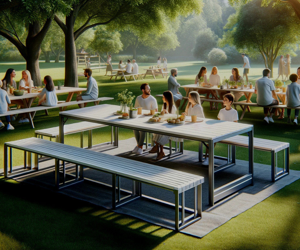 Table pliante de jardin